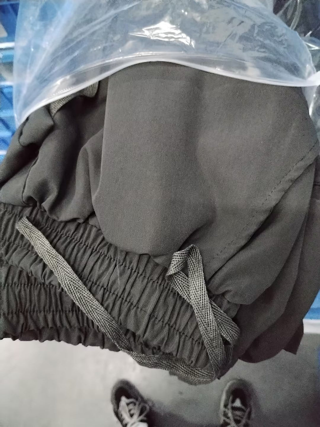 Trousers Full Length Pants for Men Solid 2025 Casual Multiple Pockets Outdoor Straight Type Fitness Pants Cargo Pants Trousers Gray