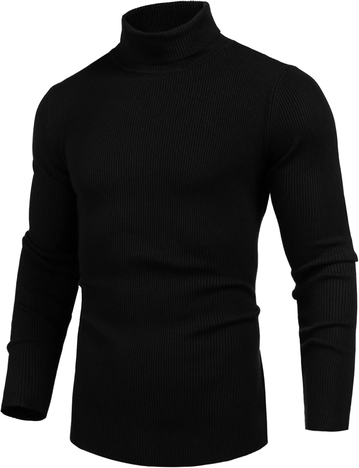 Mens Casual Basic Thermal Turtleneck Slim Fit Pullover Thermal Sweaters